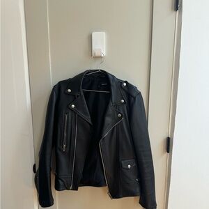 Men’s The Kooples Leather Biker Jacket
